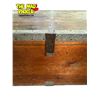 Image 2 : Large Galvanized and Wood Secure Storage Crate/Trunk/Box 54" x 25" x 29"