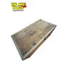 Image 3 : Large Galvanized and Wood Secure Storage Crate/Trunk/Box 54" x 25" x 29"