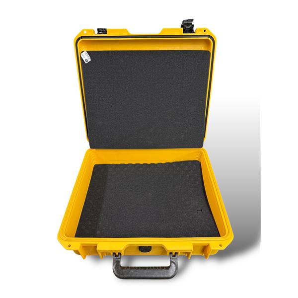 Yellow Hard Shell Padded Locking Travellers Case