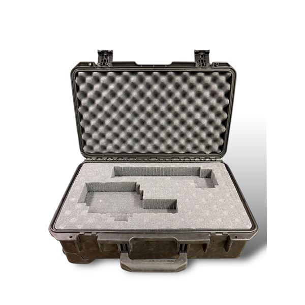 Hard Shell Padded Locking Travellers Case With Rolling Wheels