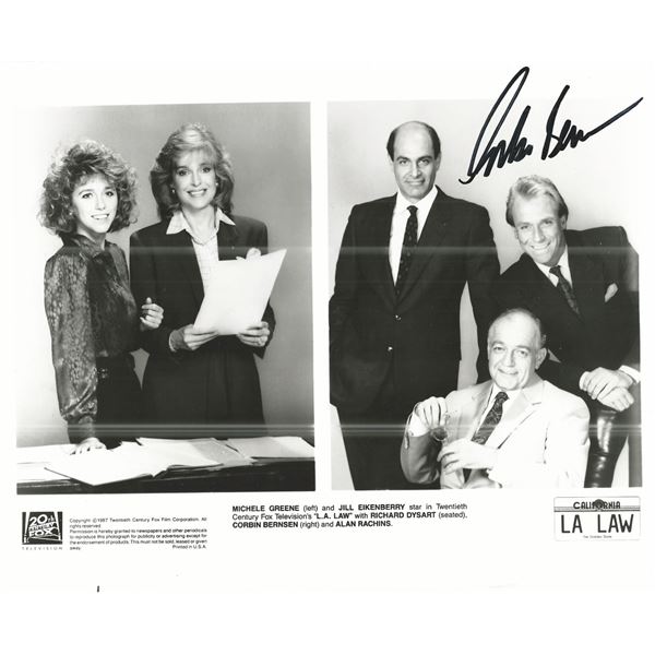 LA Law Corbin Bernson signed photo