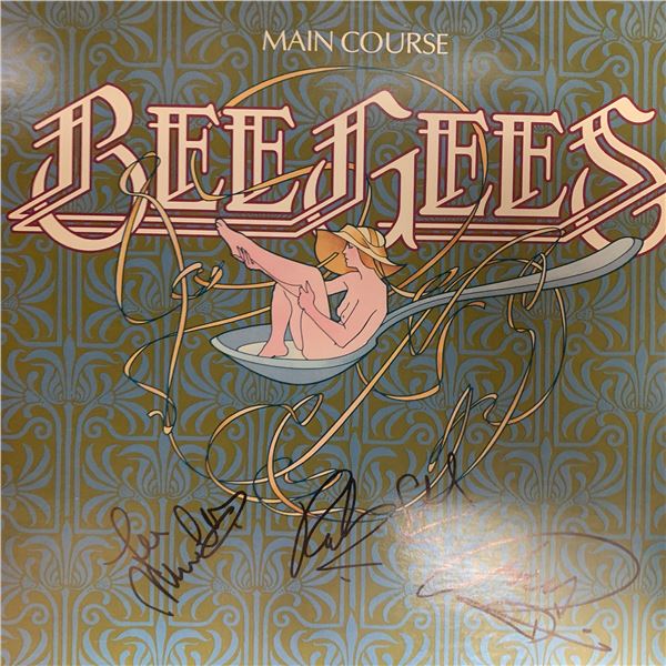 Bee Gees signed Main course album