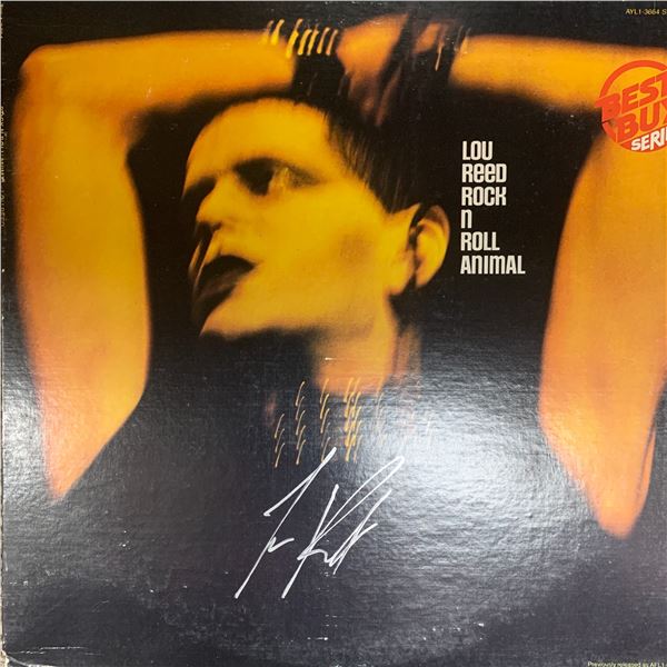 Lou Reed signed album