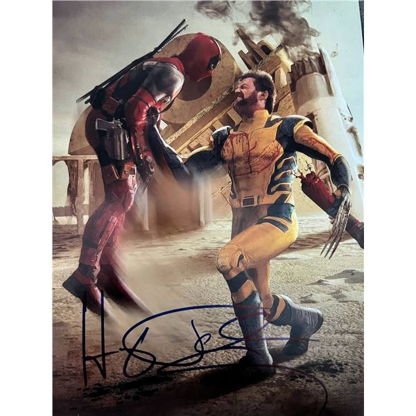 Deadpool and Wolverine Hugh Jackman signed movie photo