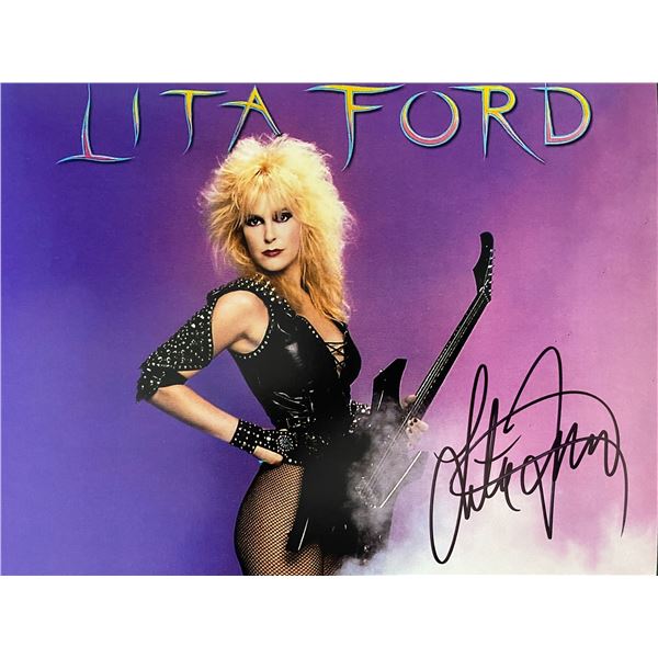 The Runaways Lita Ford signed photo