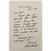 Image 1 : Kiss Me Kate Brent Barrett Signed Note