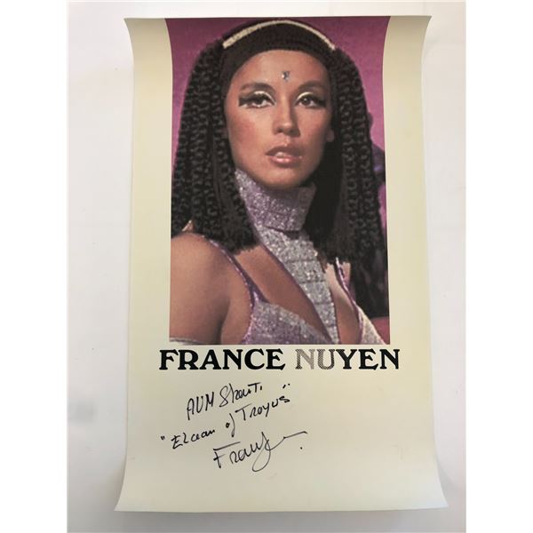 South Pacific France Nuyen signed poster