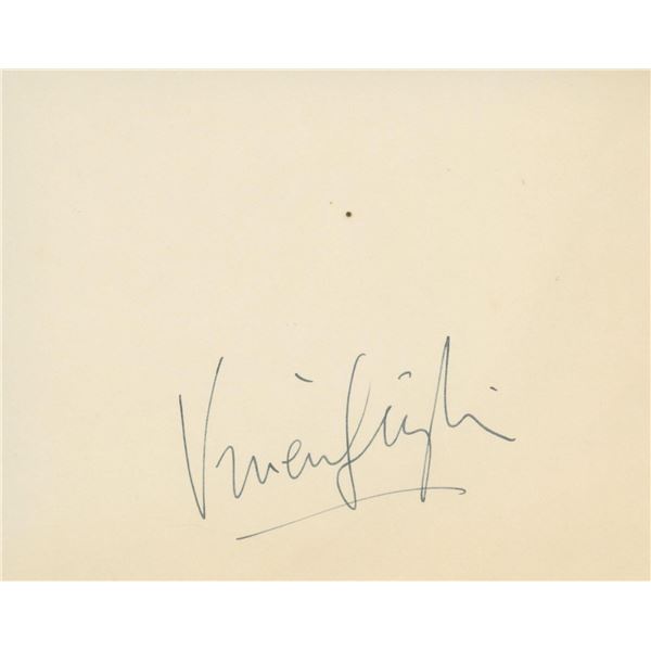 Gone With The Wind Vivien Leigh signature cut. GFA Authenticated