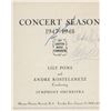 Image 1 : Griffith Music Foundation signed program 1947-1948