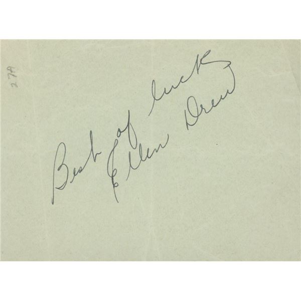 Man In The saddle Ellen Drew signature cut