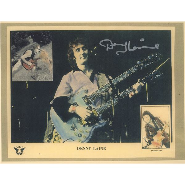 The Moody Blues Denny Laine signed photo. GFA Authenticated
