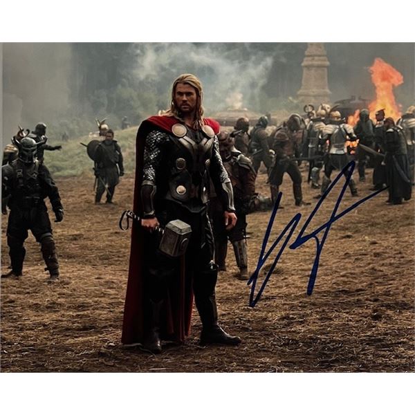 Marvels Thor Chris Hemsworth Signed Photo