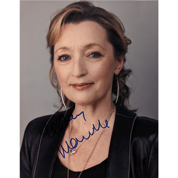 The Crown Lesley Manville signed photo