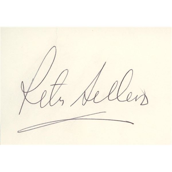 Peter Sellers signature cut. GFA Authenticated