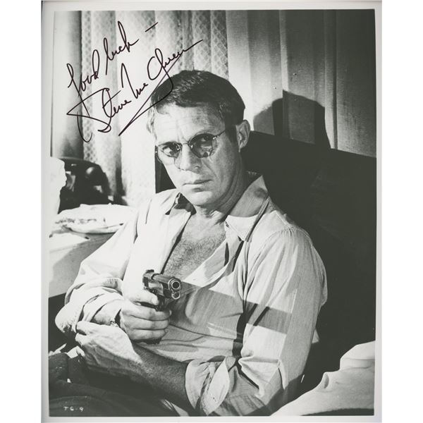 Steve McQueen signed movie photo.