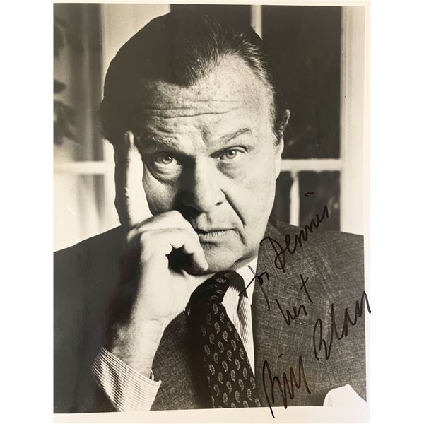 Designer Bill Blass signed photo