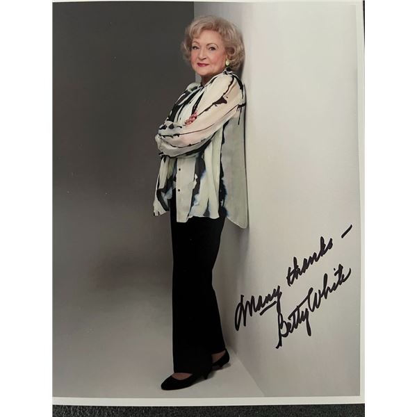 Betty White signed photo
