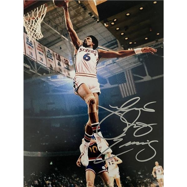 Julius Erving signed photo