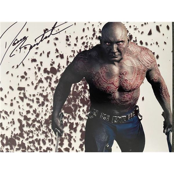 Marvel Drax the Destroyer Dave Bautista signed photo