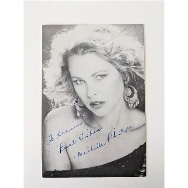 Dillinger Michelle Phillips signed photo