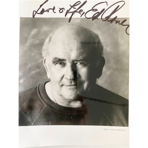 Lou Grant Ed Asner signed photo