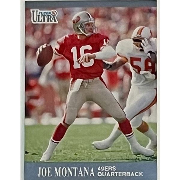 Joe Montana 1991 Fleer Ultra Football Trading Card