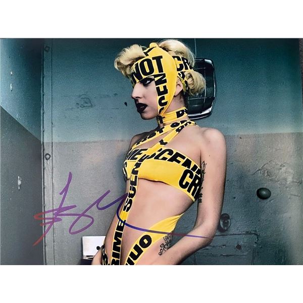 Lady Gaga signed photo