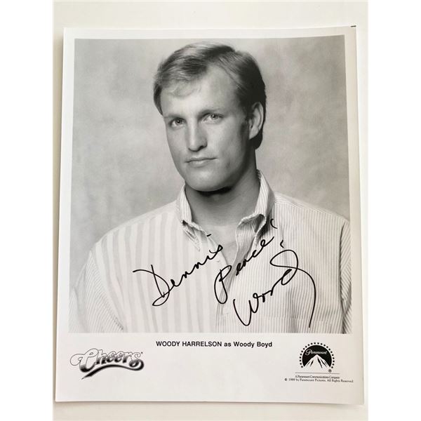 Cheers Woody Harrelson signed photo