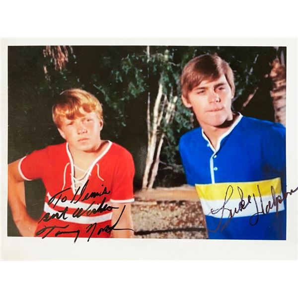 Flipper Luke Halpin and Tommy Norden signed photo