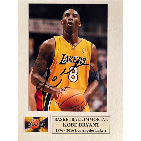 Kobe Bryant signed photo