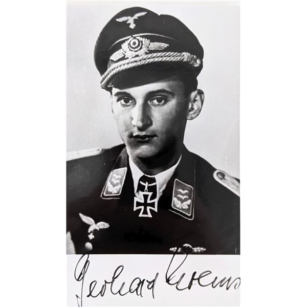 WW2 German Officer Gerhard Zoppoth signed photo