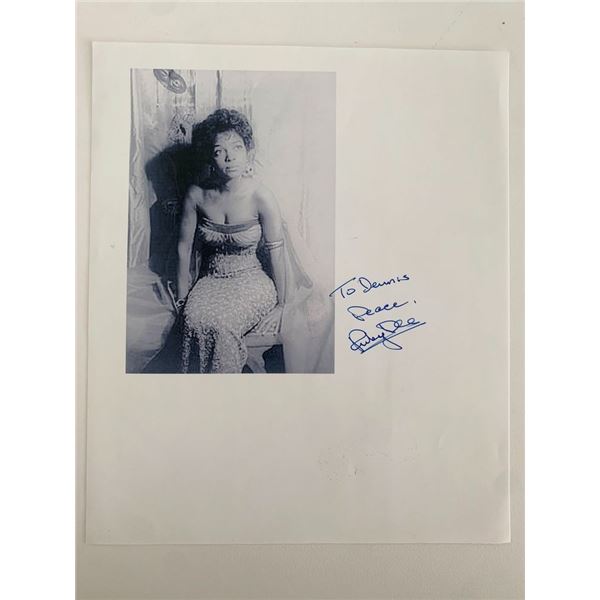 American Gangster Ruby Dee Signed Photo
