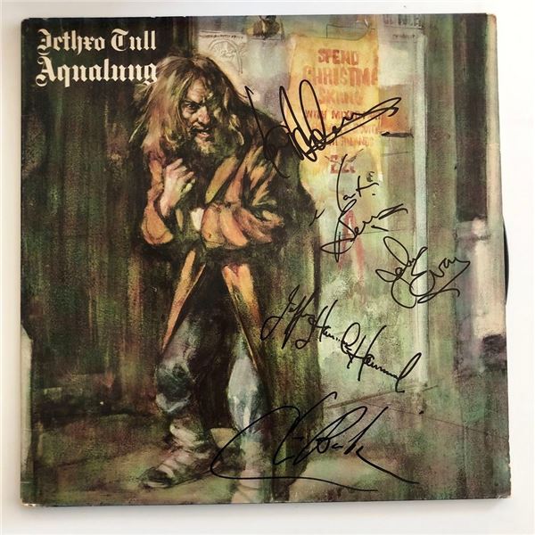 Jethro Tull Aqualung signed album