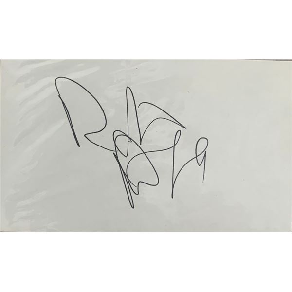 Robert Blake "Baretta"  signature cut