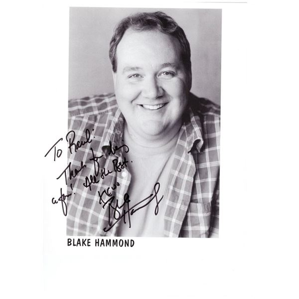Then We Got Help! Blake Hammond signed photo