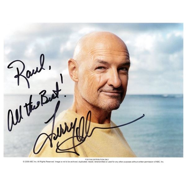 Terry O'Quinn signed Lost photo