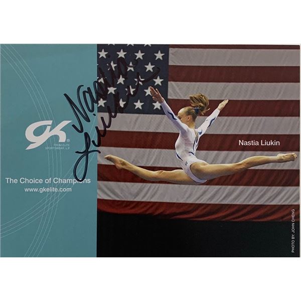 Gold medalist Nastia Liukin signed photo