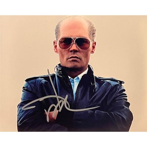 Black Mass Johnny Depp Signed Photo