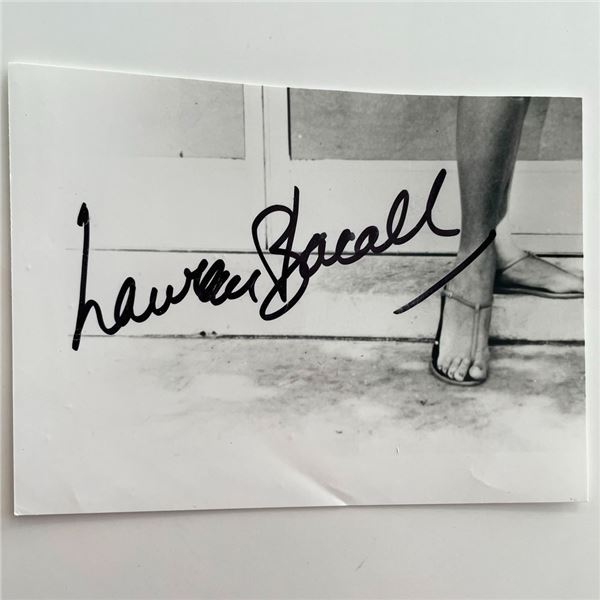 Lauren Bacall original signature