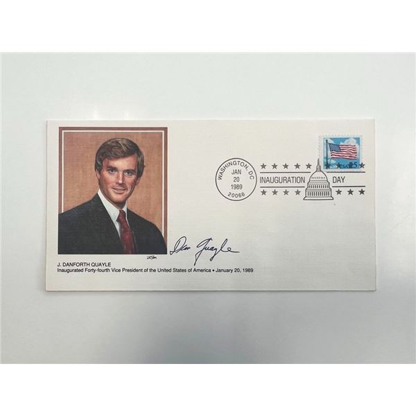 Dan Quayle facsimile Inauguration Day commemorative cover