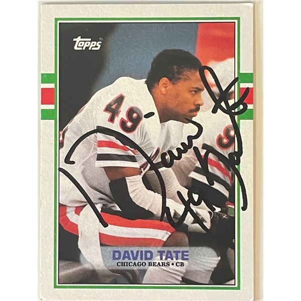 Chicago Bears David Tate 1989  Topps #67 trading card