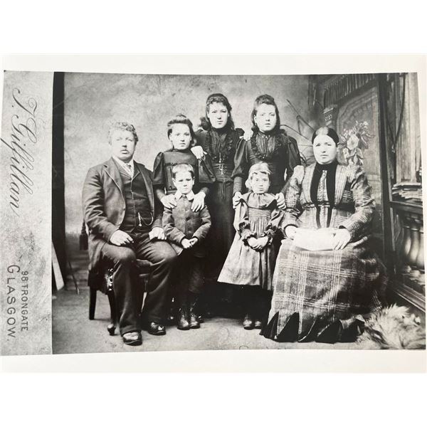 J. Gilliam vintage family photo portrait