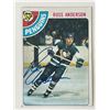 Image 1 : Philadelphia Flyers Russ Anderson 1978 Topps #156 signed trading card