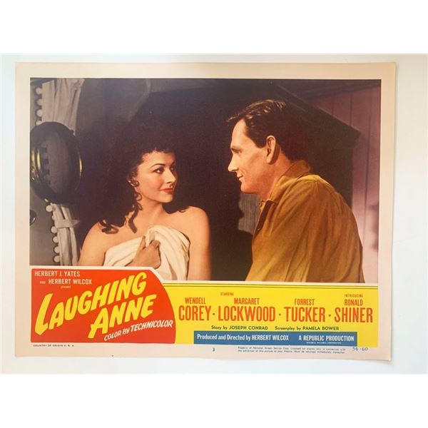 Laughing Anne original 1954 vintage lobby card