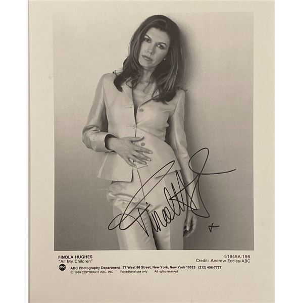 All My Children Finola Hughes signed photo