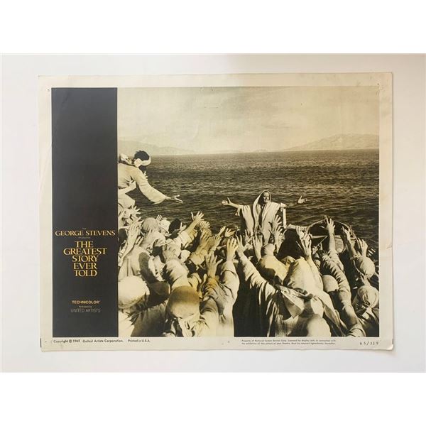 The Greatest Story Ever Told original 1965 vintage lobby card
