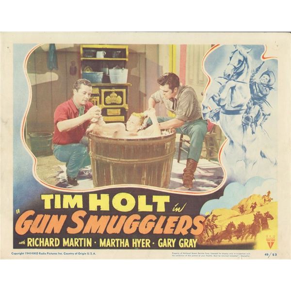 Gun Smugglers 1949 original vintage lobby card