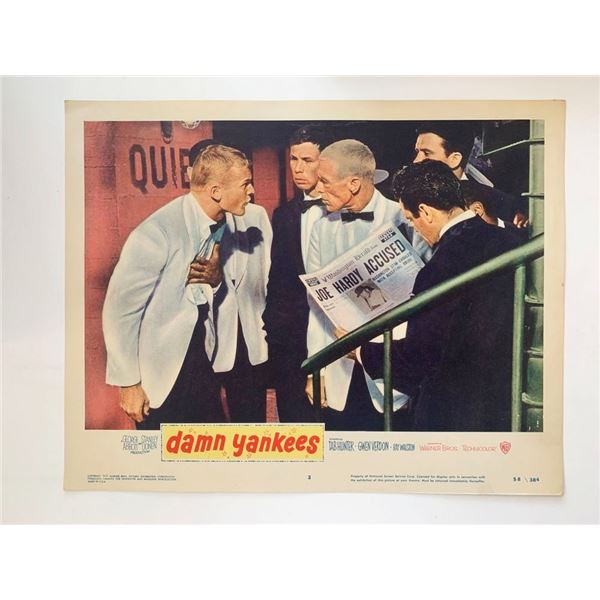Damn Yankees  original 1958 vintage lobby card