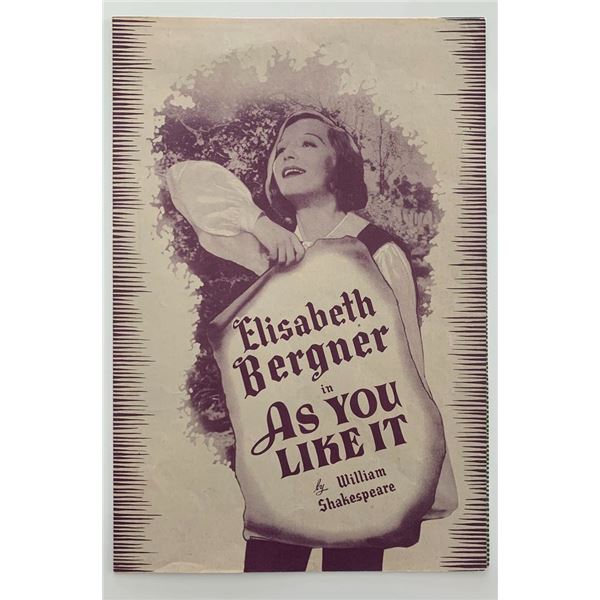 As You Like It unsigned promo flier