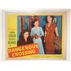 Image 1 : Dangerous Crossing original 1953 vintage lobby card